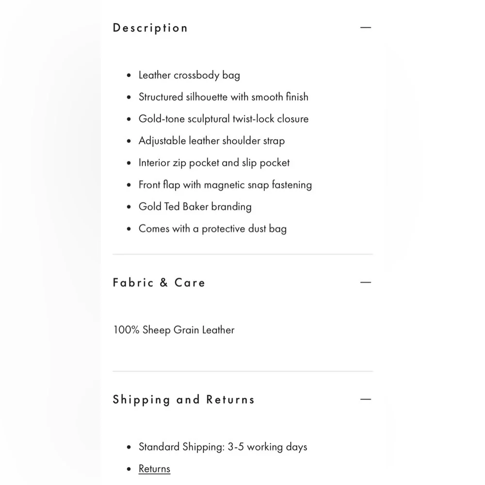 Ted Baker Rosalie Crossbody Bag – Burgundy with Gold Knot Hardware - Picture 5 of 16